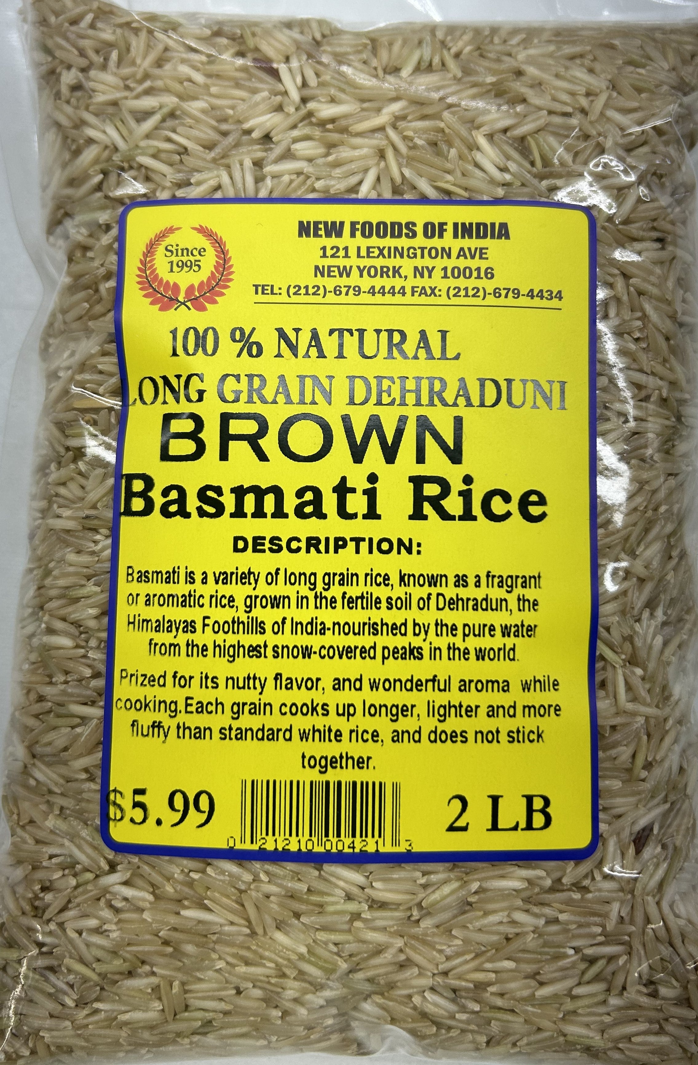 LONG Grain Dehradun Brown Basmati Rice