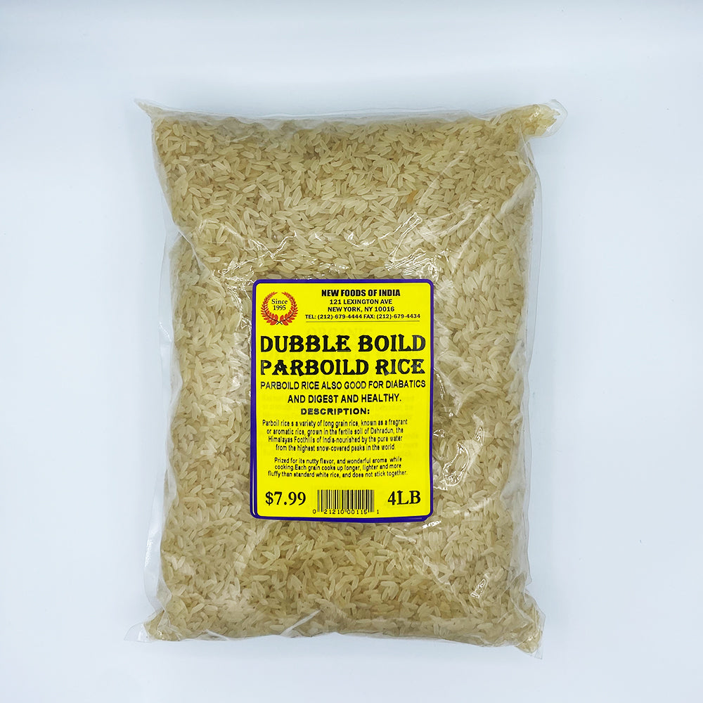 Double Boiled Parboiled Rice 4 LBS – New Foods Of India