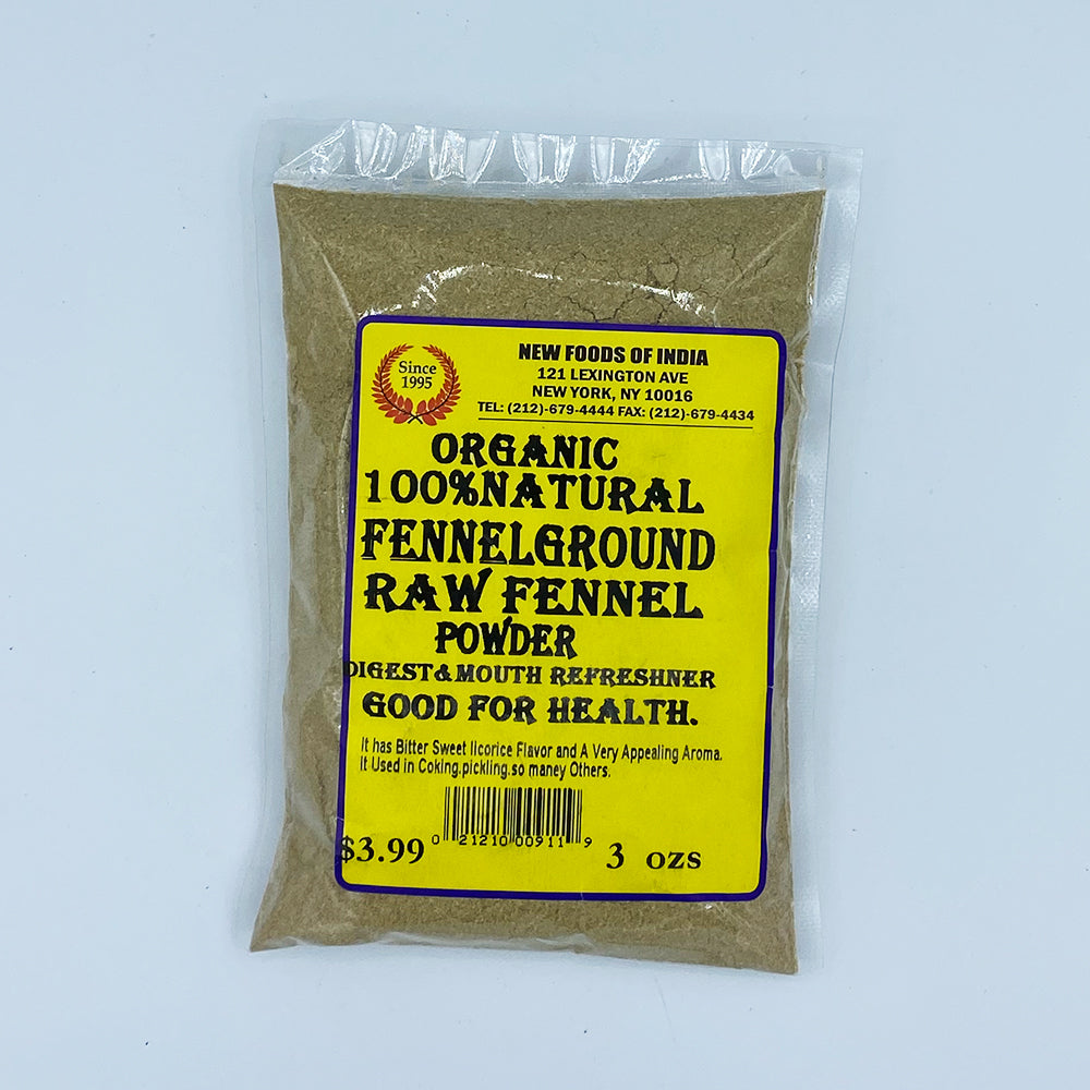 Fennel Ground Raw Fennel Powder 3 OZS