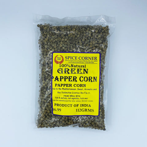 100% Natural Green Papper Corn 56 grams.