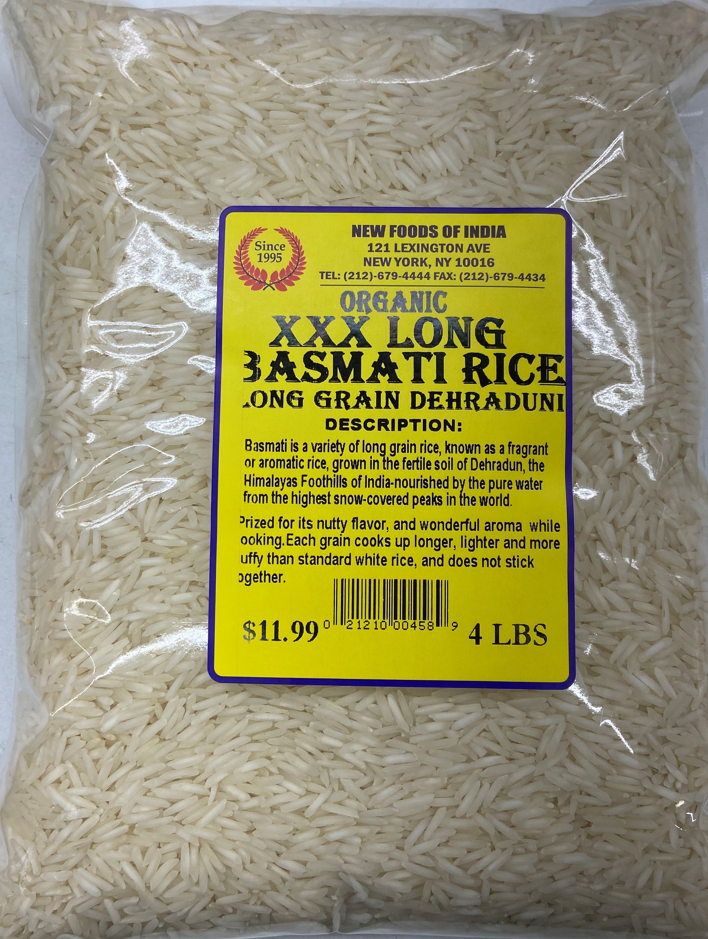Basmati Rice XXXTRA long 4 Lbs
