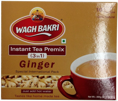 Wagh Bakri Instant Tea Premix 3 In 1 Ginger 10 Sachets