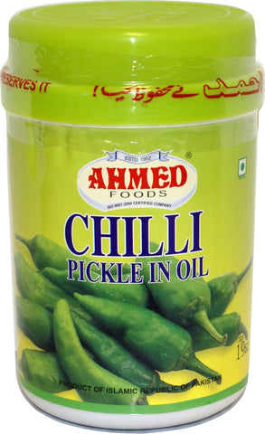 GREEN CHILLI PICKLE 1 Kg (Ahmed)