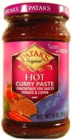 HOT CURRY PASTE 10 ozs (Pataks)