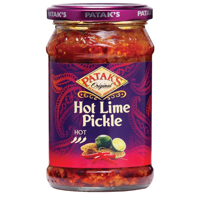 Lime Pickle Hot 10 Ozs (Pataks)